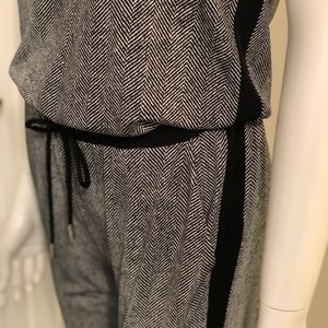 Michael Kors - Herringbone Drawstring Jumpsuit